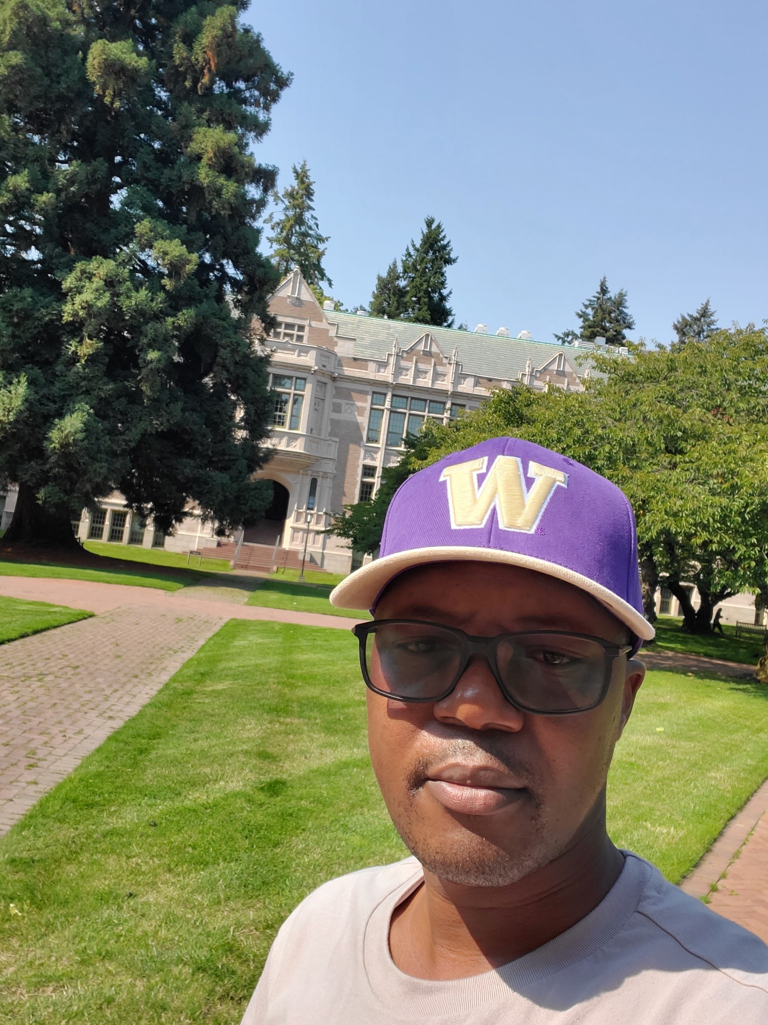 Japheth Mdenyo on the University of Washington campus
